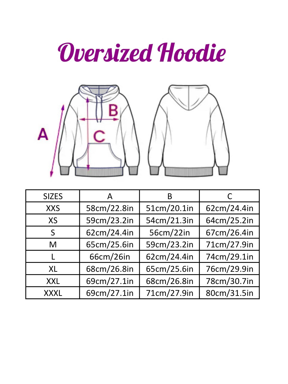 Pre-order hoodies XXS-XXXL